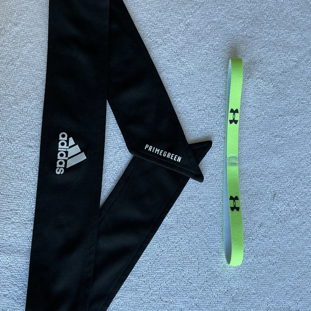 Bundle Adidas Black Primegreen & Under Armour Headband